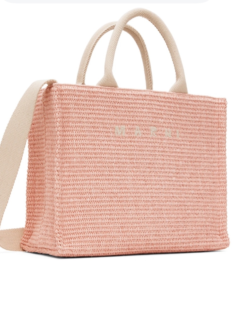 MARNI Woven Pink Tote Bag - Women's Casual Shoulder Bag - Picture 10 of 15